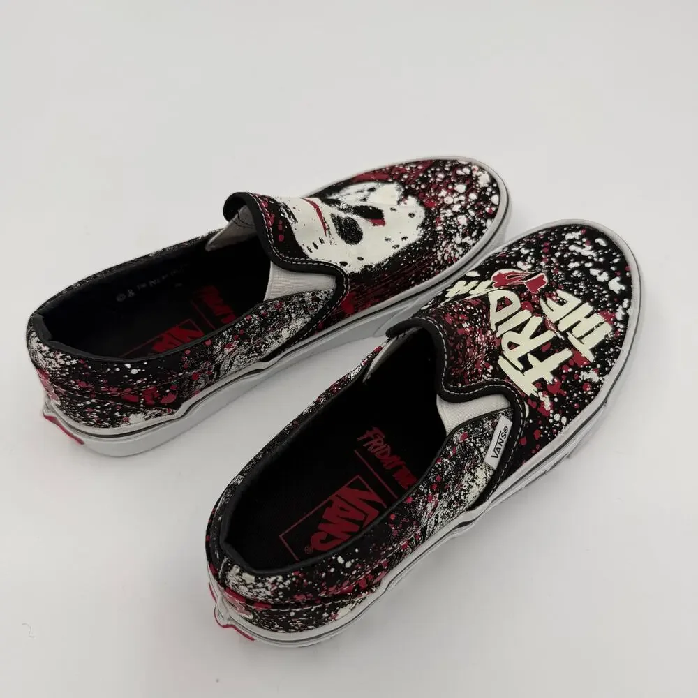 VANS x Friday The 13th Slip-On Jason Voorhees 6.5 Men 8 Women Glow in The Dark - Picture 7 of 12
